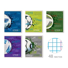 Тетрадь общая Альт®
А5 (165 х 203 мм)
"ФУТБОЛ" 48 л., клетка
Арт. 7-48-1182
обложка в ассортименте