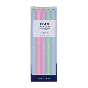 Набор из 5-ти ручек BrunoVisconti®
шариковые, 1 мм, синие
CityWrite. ZEFIR
Арт. 20-0013-5