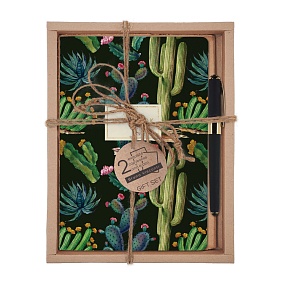 НАБОР ПОДАРОЧНЫЙ "FLORA.НОЧНЫЕ КАКТУСЫ" (ДВЕ ТЕТРАДИ BV И РУЧКА)
Арт. 7-40-001/28-3