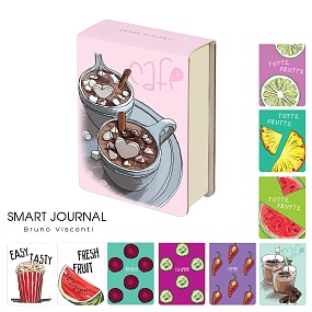 Блокнот BrunoVisconti®
А7 (85 х 25 мм.)
"SMART JOURNAL" мультиколор 250 л.
Арт. 3-558/03