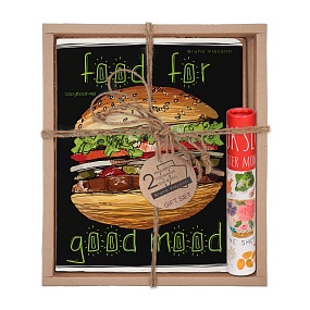 Набор подарочный "FOOD IN BLACK. Бургер" (две тетради и ручка в тубе)
Арт. 7-48-1179-3/1