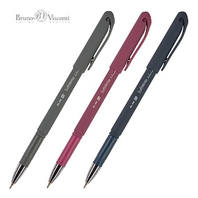 Ручкa BrunoVisconti
шариковая масляная, 0.5 мм, синяя
SoftWrite. ORIGINAL
Арт. 20-0088