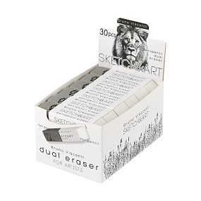 Ластик BrunoVisconti®
художественный,  (68х16х10 мм)
"Sketch&Art" двусторонний
Арт. 42-0078
