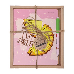 НАБОР ПОДАРОЧНЫЙ "TUTTI FRUITI. Ананас" (ДВЕ ТЕТРАДИ И РУЧКА)
Арт. 7-48-1270-2/4