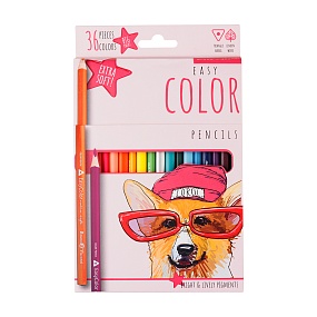 Карандаши цветные BrunoVisconti®
36  цветов, грифель 3 мм
"EasyColor"
Арт. 30-0138