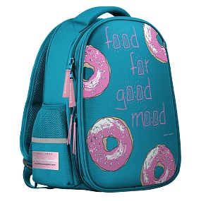 РЮКЗАК-КАПСУЛА БИРЮЗОВЫЙ  С ЭРГОНОМИЧНОЙ СПИНКОЙ "СЛАДКОЕ НАСТРОЕНИЕ.ДОНАТ" 
Арт. 12-009-093/09