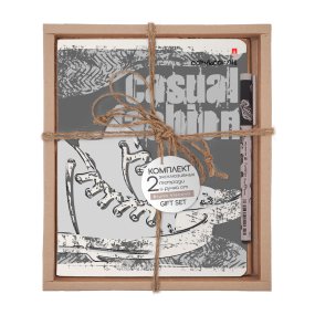 НАБОР ПОДАРОЧНЫЙ "Кеды. Casual. Grey" (ДВЕ ТЕТРАДИ И РУЧКА)
Арт. 7-48-374-2/1