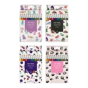 Фломастеры BrunoVisconti®
12 цветов HAPPYCOLOR
картонная коробка
Арт. 32-0023