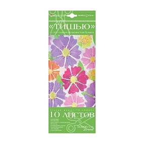 Набор цветной бумаги "тишью" HOBBY TIME
(130 х 290 мм), 10 листов
яркие цветы
Арт : 2-145/18