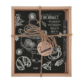 НАБОР ПОДАРОЧНЫЙ "CAFFEE NERO. Caffè nero. Tea time" (ДВЕ ТЕТРАДИ И РУЧКА)
Арт. 7-48-1272-2/4