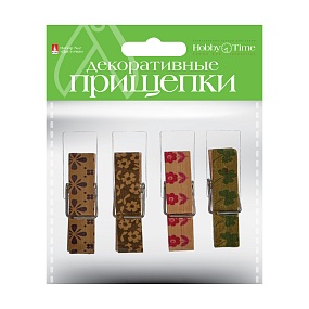 ДЕКОРАТИВНЫЕ ПРИЩЕПКИ. НАБОР №2 "ЦВЕТОЧКИ"
Арт. 2-360/02