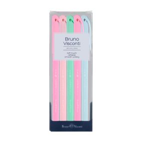 Набор из 5-ти ручек BrunoVisconti®
шариковые масляные, 0.5 мм, синие
SoftWrite. ZEFIR
Арт. 20-0205-5