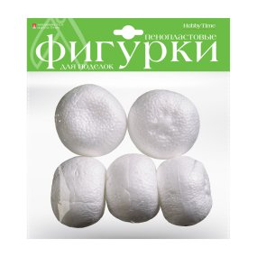 ПЕНОПЛАСТОВЫЕ ФИГУРКИ. МАНДАРИНЫ 70 ММ, 5 ШТ. 
Арт. 2-184/03