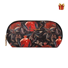 Косметичка BrunoVisconti®
 (22,5 х 8 х 10 см)
"FLORA.ГРАНАТ "
Арт. 14-094/03