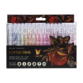 Набор BrunoVisconti®
из 36-ти акриловых ручек
"FLORA.Гранат "
1 мм
Арт. 20-0501/01