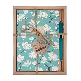 НАБОР ПОДАРОЧНЫЙ "Магнолия" (ДВЕ ТЕТРАДИ BV И РУЧКА)
Арт. 7-40-001/167-3