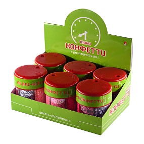 МИНИ-КОНФЕТТИ  ДЛЯ ДЕКОРА "ЗВЕЗДОЧКИ", С ДОЗАТОРОМ, 80Г  (6 ЦВЕТОВ ), РОЗОВЫЙ,  №8
Арт. 2-312/08