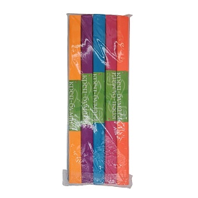 БУМАГА КРЕПОВАЯ В РУЛОНЕ, В ДИСПЛЕЕ, 5 ЦВЕТОВ МИКС ФЛУОРЕСЦЕНТНЫЕ
Арт. 2-356