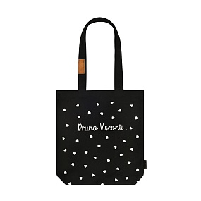 Сумка-шоппер BrunoVisconti®
 (340 х 360 мм)
"BLACK&WHITE.СЕРДЕЧКИ"
Арт. 16-004-04/01