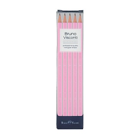 НАБОР ИЗ 5-И КАРАНДАШЕЙ ЧЕРНОГРАФИТОВЫХ "Graphix Zefir. НЕЖНО-РОЗОВЫЙ" НВ
Арт. 21-0045/01-5