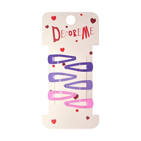 ЗАКОЛКА ДЛЯ ВОЛОС 3 СМ, 6 ШТ, 3 ЦВЕТА
Арт. 2-718/33