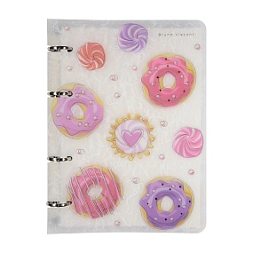 Тетрадь со сменным блоком BrunoVisconti®
в пластиковой обложке А5 (159 х 214 мм)
"СЛАДКОЕ НАСТРОЕНИЕ. ДОНАТ" 80л., клетка
Арт. 7-80-633/07