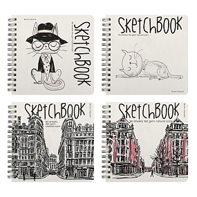 SKETCHBOOK BrunoVisconti®
200х205  мм, 80 л.
Белая 160 г, на гребне
Арт. 1-551/04
обложка в ассортименте