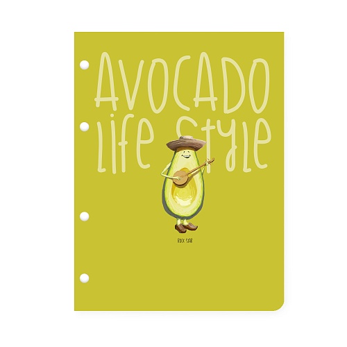 КОМПЛЕКТ РАЗДЕЛИТЕЛЕЙ ДЛЯ ТЕТРАДИ НА КОЛЬЦАХ  А5, 4 Л. "AVOCADO STYLE"
Арт. 7-50-473/14: фото #2