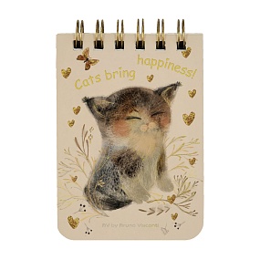 БЛОКНОТ НА ГРЕБНЕ «CUTE JOURNAL» A7, BV, 100 Л. "LOVE ME.МИЛЫЙ КОТЕНОК" ЛИНЕЙКА
Арт. 3-100-009/07