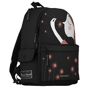 Рюкзак BrunoVisconti®
молодежный
черный 
«ДЕВОЧКА И ОДУВАНЧИКИ»
Арт. 12-003-137/01