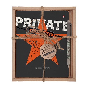 НАБОР ПОДАРОЧНЫЙ "KEEP AWAY" PRIVATE (ДВЕ ТЕТРАДИ И РУЧКА)
Арт. 7-48-1274-2/1