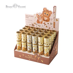 Ручка шариковая BrunoVisconti®
DREAMWRITE "LOVE ME.FRIENDS" 
0.7 мм, в тубе 
Арт. 20-0264/24