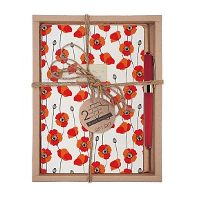 НАБОР ПОДАРОЧНЫЙ "FLORA.Маки" (ДВЕ ТЕТРАДИ BV И РУЧКА)
Арт. 7-40-001/164-3