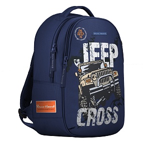 Рюкзак BrunoVisconti®
классический суперлегкий
синий с эргономичной спинкой
«JEEP CROSS COUNTRY»
Арт. 12-008-067/02