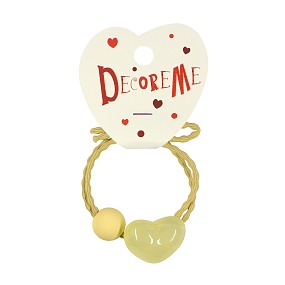 РЕЗИНКА ДЛЯ ВОЛОС "СЕРДЦЕ ПЛЮС" 1 ШТ, 4 ЦВЕТА 
Арт. 2-712/378