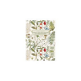 Бумага для рисования BrunoVisconti®
А5 (152 х 210 мм), 20 листов, 200 г/кв.м, белая бумага
"FLORA.ЛУГОВЫЕ ТРАВЫ"
Арт. 4-162