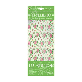 Набор цветной бумаги "тишью" HOBBY TIME
(130 х 290 мм), 10 листов
розочки
Арт : 2-145/22