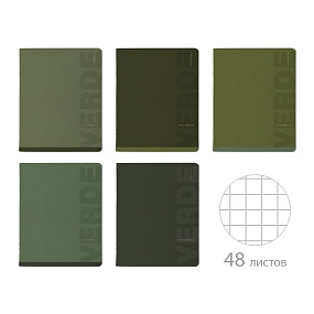 Тетрадь общая BrunoVisconti®
А5 (165 х 203 мм)
"VERDE_" 48 л., клетка
Арт. 7-48-1389
обложка в ассортименте