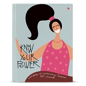 Тетрадь со сменным блоком Альт®
А5 (165 х 220 х 35 мм)
"ДЕВУШКА  УЛЫБКА" 160л., клетка
Арт. 7-160-081/75