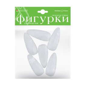 ПЕНОПЛАСТОВЫЕ ФИГУРКИ. ШИШКИ, 60 ММ, 6 ШТ. 
Арт. 2-206/01
