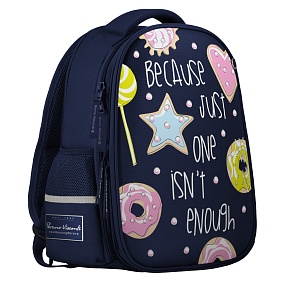 Рюкзак BrunoVisconti®
облегченная капсула
синий  с эргономичной спинкой
«СЛАДКОЕ НАСТРОЕНИЕ»
Арт. 12-001-165/02