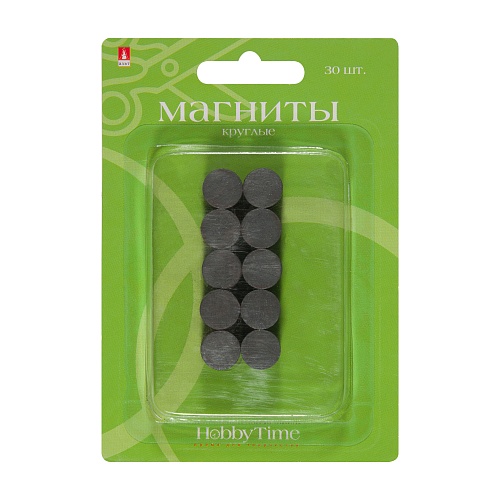 МАГНИТЫ КРУГЛЫЕ 12х4  мм 30 ШТ.
Арт. 2-493/04