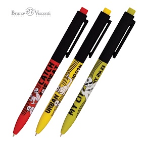 Ручка шариковая автоматическая BrunoVisconti®
0.7 мм, синий
FunClick "Городской движ"
Арт. 20-0297/05