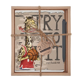 НАБОР ПОДАРОЧНЫЙ "НА СПОРТЕ. Баскетбол" (ДВЕ ТЕТРАДИ И РУЧКА)
Арт. 7-48-1309-2/1