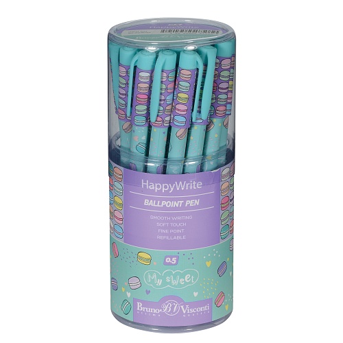 Ручка BrunoVisconti®
шариковая, 0.5 мм, синяя
HappyWrite «РАЗНОЦВЕТНЫЕ МАКАРУНЫ»
Арт. 20-0215/51: фото #8