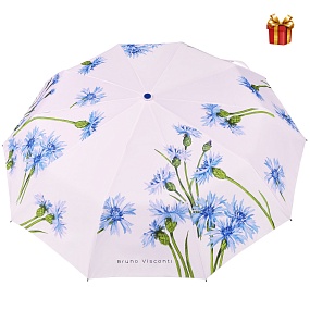 Зонт автомат BrunoVisconti®
"FLORA.ВАСИЛЬКИ", в подарочной упаковке
Арт. 2-871/01