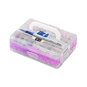 НАБОР МАРКЕРОВ-КИСТЕЙ  АКРИЛОВЫХ "SKETCH&ART" 12 ЦВ., УВЕЛИЧЕННЫЙ ОБЪЕМ
Арт. 22-0175/01