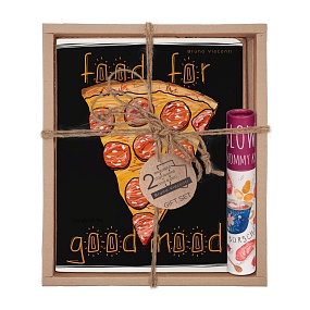 Набор подарочный "FOOD IN BLACK. Хот-Дог" (две тетради и ручка в тубе)
Арт. 7-48-1179-3/3