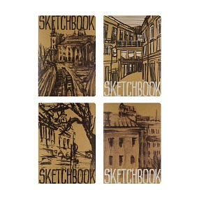 SKETCHBOOK BrunoVisconti®
«МИКС - 2» 179х250  мм, 60 л.
Крафт 70 г, декоративная нить
Арт. 3-583/02
обложка в ассортименте