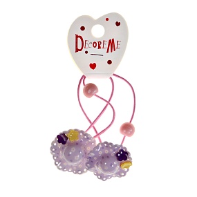 РЕЗИНКА ДЛЯ ВОЛОС "ШЛЯПКИ 2" 2 ШТ, 3 ЦВЕТА 
Арт. 2-713/09